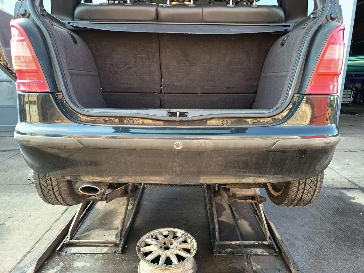 Mercedes A-Kl. W168 original Sto&szlig;stange F&auml;nger hinten Heck 696 Nachtschwarz Bj99