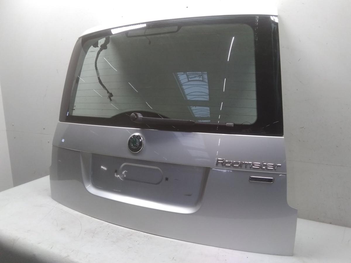 Skoda Roomster 5J Heckklappe LF7T diamantsilbermetallic mit Heckscheibe BJ2006