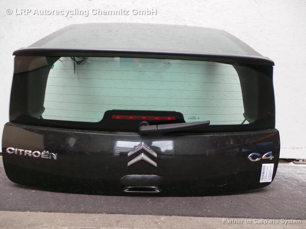 Citroen C4 BJ 2005 3-Türer Heckklappe mit Scheibe Hecktür Tür hinten Schwarz