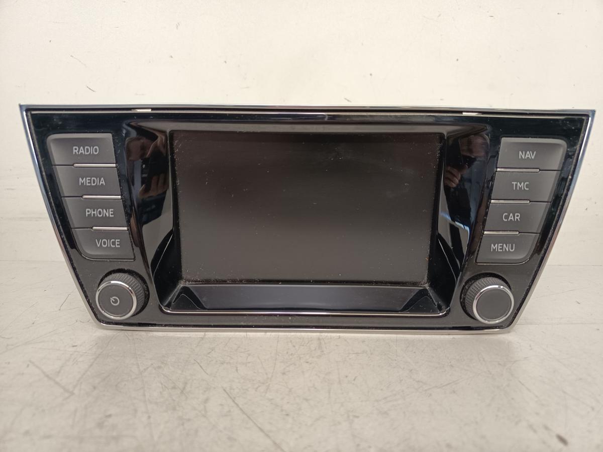Fabia III NJ original Radiobedieneinheit Display Amundsen Navi 6V0919604A Bj2015