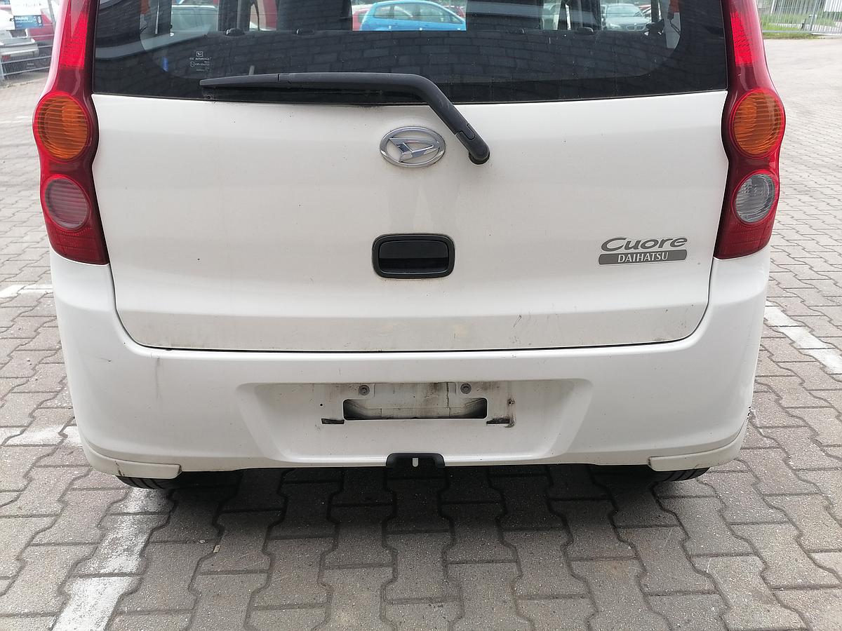 Daihatsu Cuore Stoßfänger Stoßstange hinten W23 White Uni BJ07-12