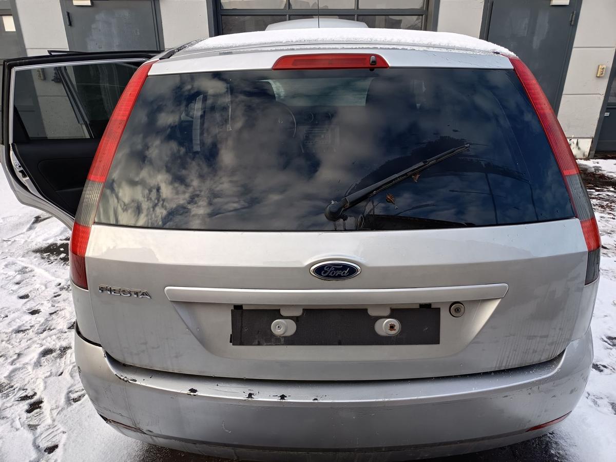 Ford Fiesta VI 5t&uuml;rer original Heckklappe mit Scheibe Polarsilber Bj 2005