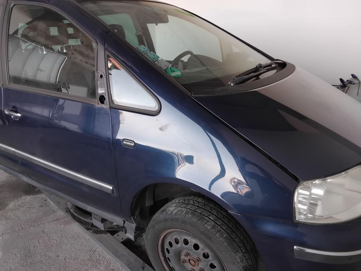 VW Sharan 7M original Kotflügel vorn rechts LD5G Dark Iron Blue Facelift BJ2009