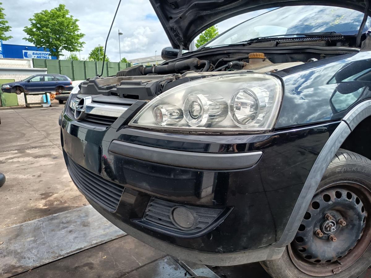 Opel Corsa C original Sto&szlig;stange F&auml;nger vorn Front Z20R Saphirschwarz Bj 2003
