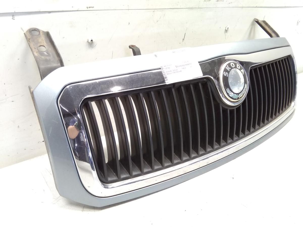 Skoda Fabia 1 6Y original Kühlergrill mit Rahmen LF7U Stonegreymetallic BJ2004