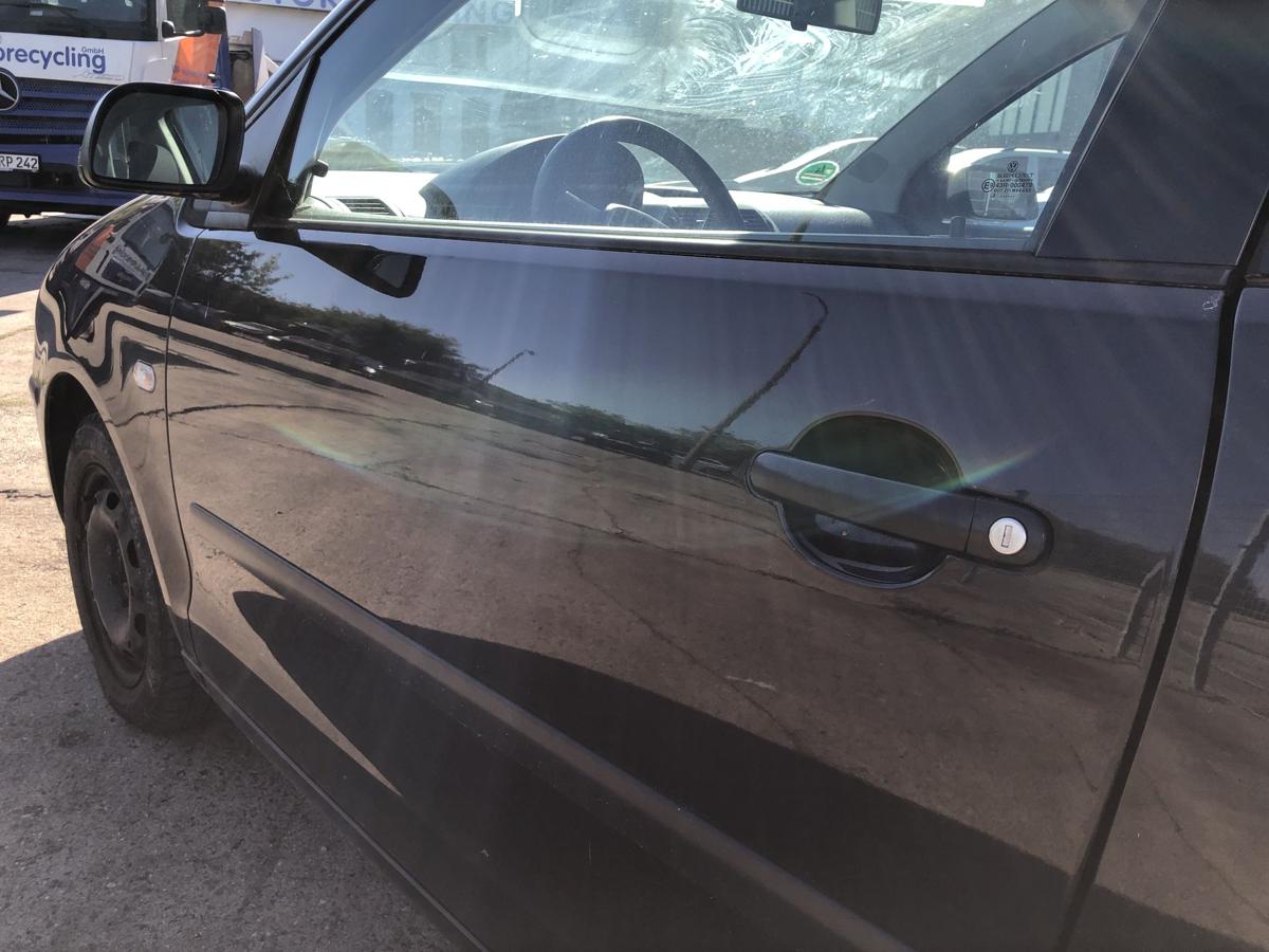 VW Polo 9N 9N1 Tür von links Fahrertür Rohbau LC9Z Black Magic Perl nur 3trg