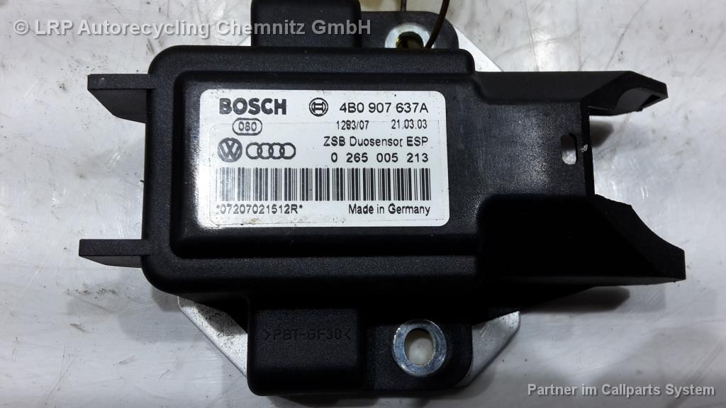 Audi A6 Avant 4.2 4BH C5 Allroad Drehratensensor Duosensor ESP 4B0907637A