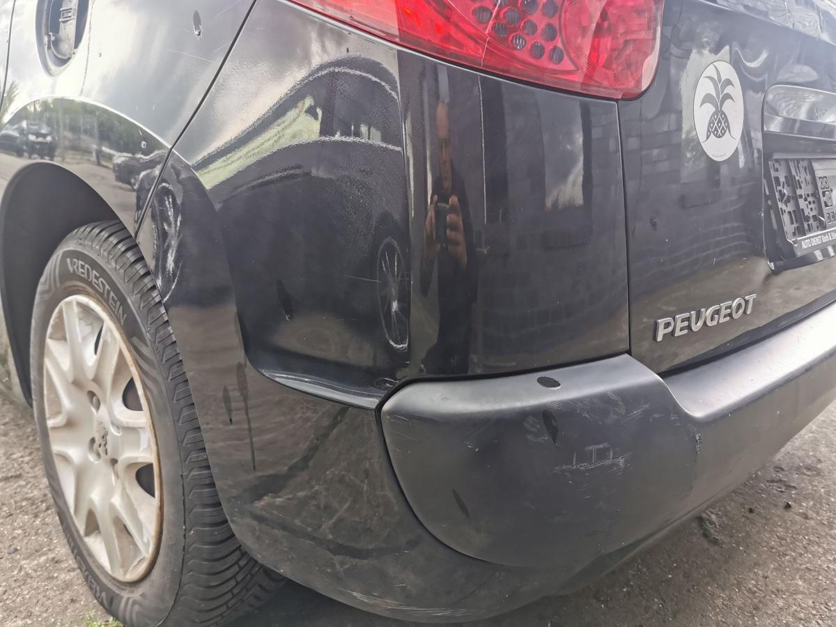 Peugeot 207SW Stossstange Stossfänger Bumper hinten EXL Obsidianschwarz