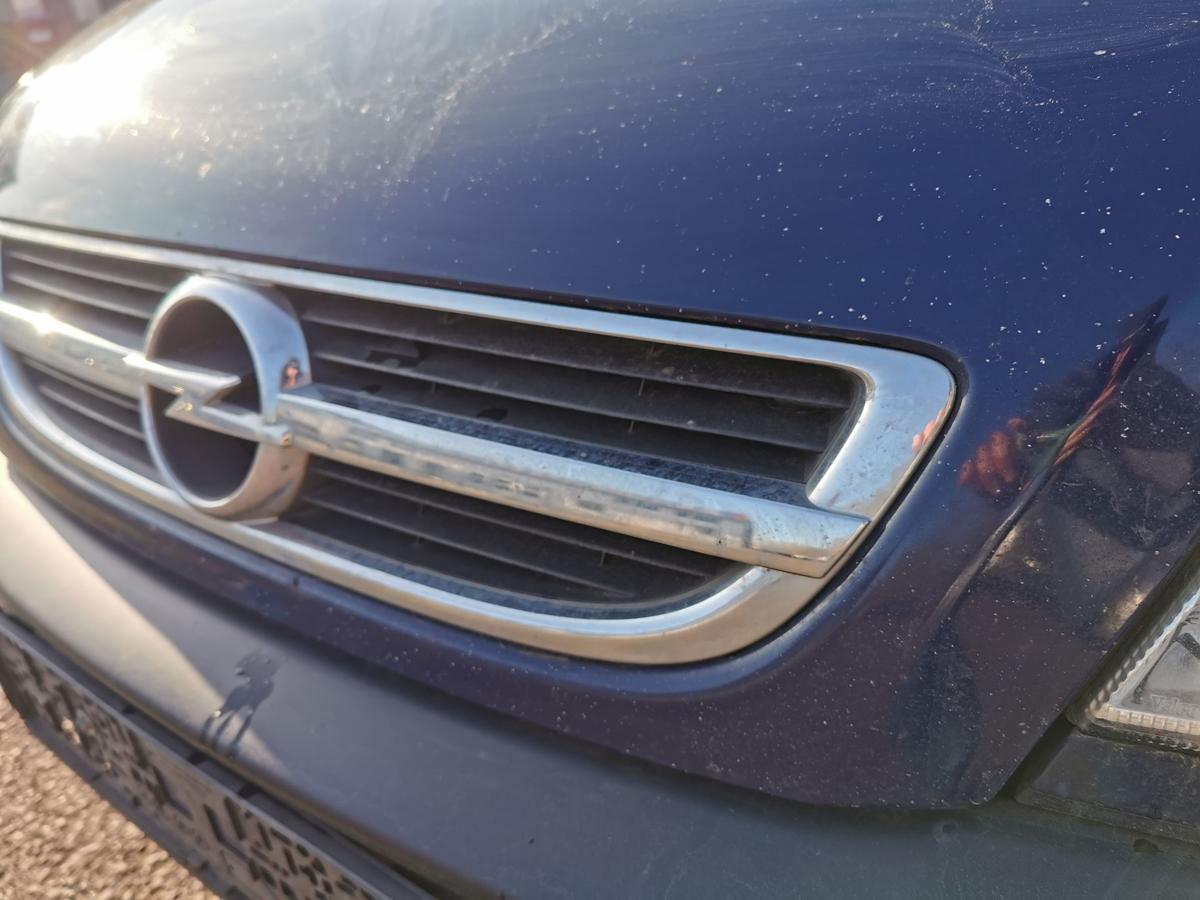 Opel Zafira A Haube Motorhaube Klappe Deckel bonnet vorn Z20Z Atlantikblau TEXT