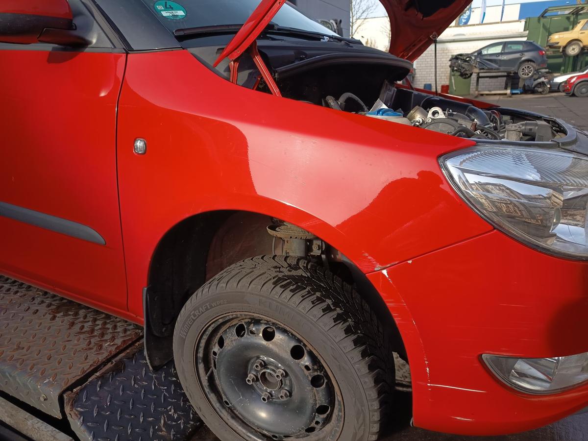 Skoda Fabia 5J orig Kotflügel rechts LF3K Rot ab 2010