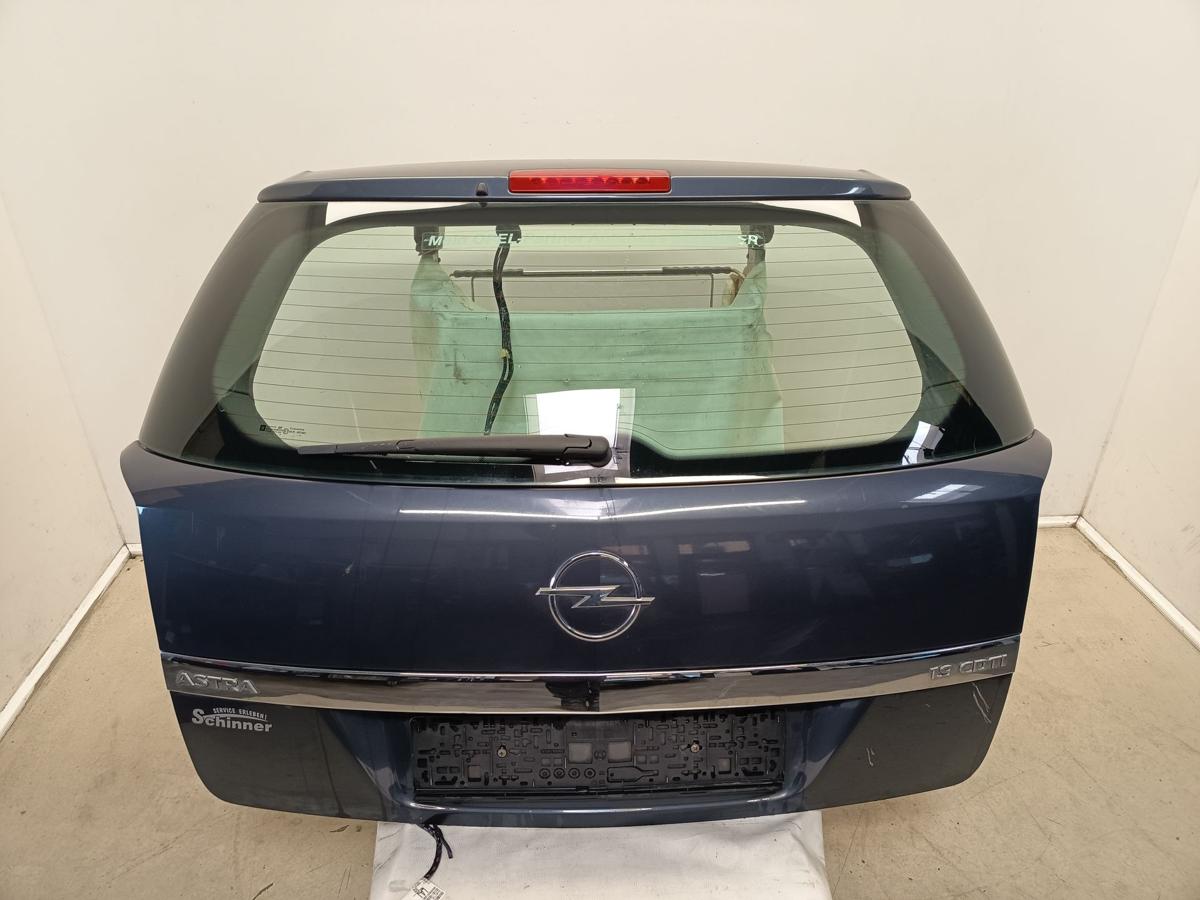 Opel Astra H orig Heckklappe mit Scheibe Kombi 4XU Metroblau Bj 2006