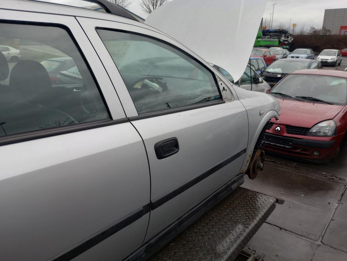 Opel Astra G Caravan orig Tür vorn rechts Beifahrer Z147 Starsilber Bj 2000