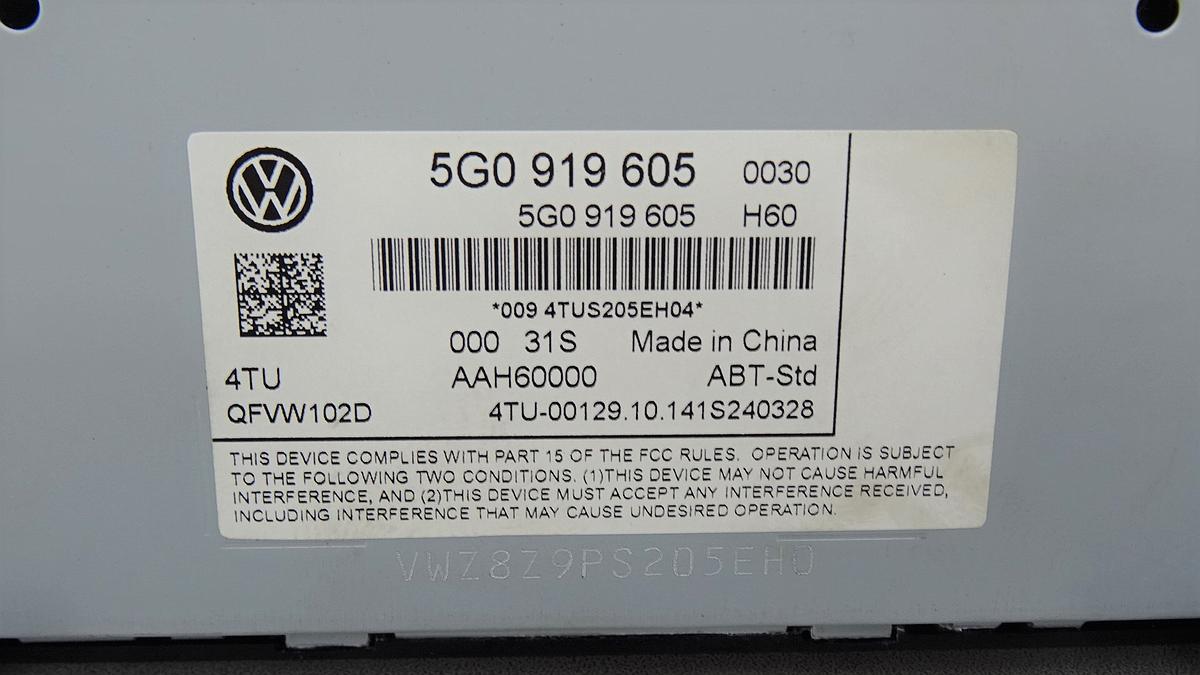 VW Golf VII Autoadio Infotainmentsystem Navi 5G0919605 5G0035819A Bj2015