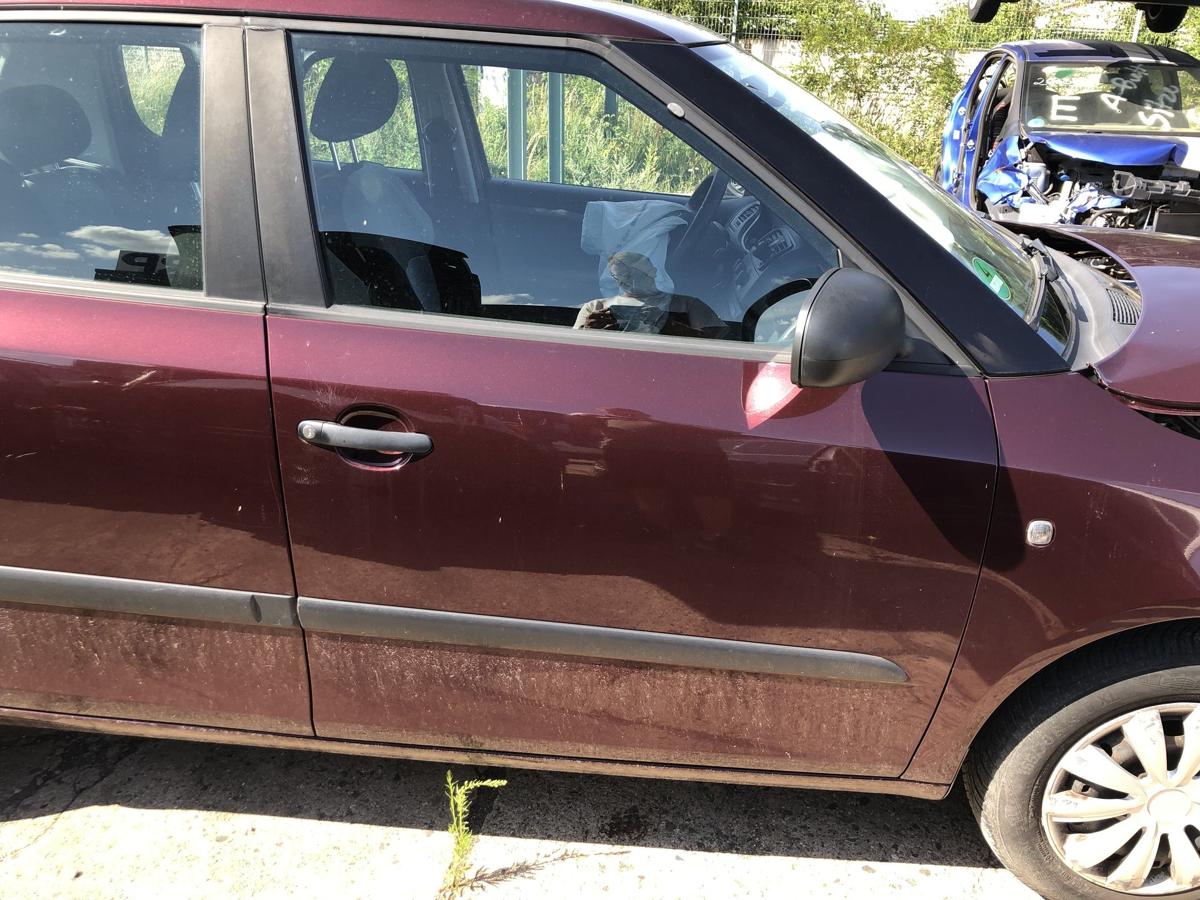 Skoda Fabia 5J Tür vorn rechts Beifahrertür Rohbau 9893 LF3X Rosso Brunello