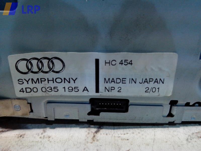 Radio "Symphony" 4D0035195A Audi A8/S8 (D2, Ab 06/94) BJ: 2000