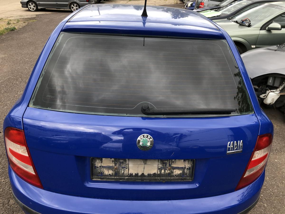 Skoda Fabia 6Y Heckklappe mit Heckscheibe 5-t&uuml;rer LF5K Dynamic Blau