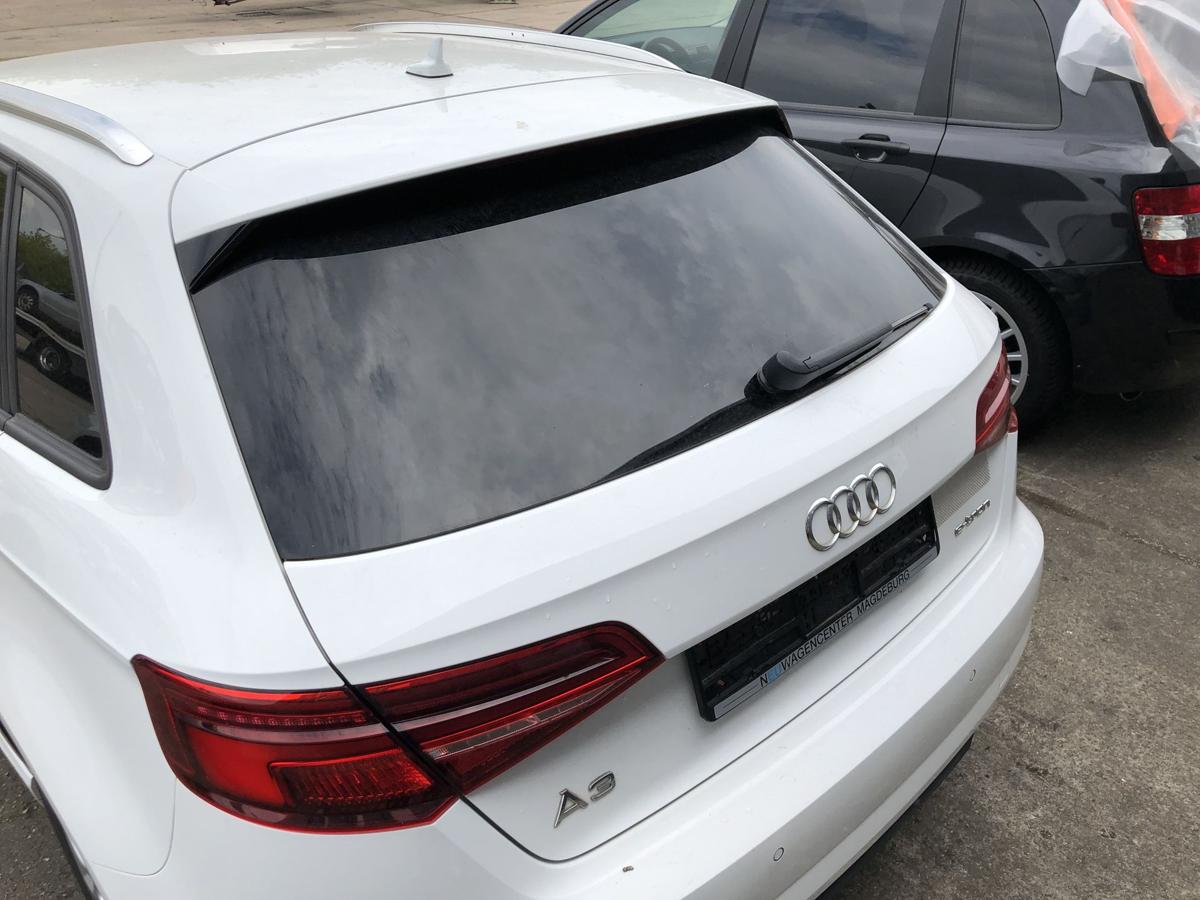 Audi A3 8V Sportback e-tron Heckklappe Heckdeckel Kofferklappe Rohbau LY9C weiss