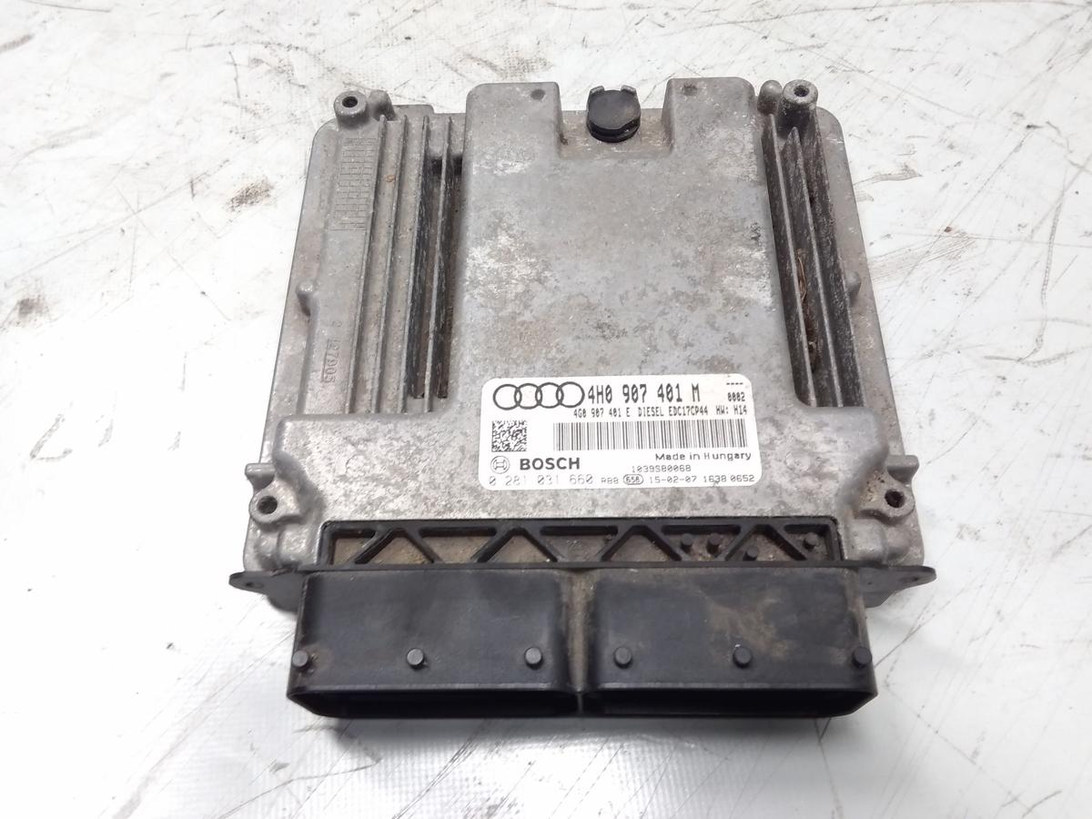 Audi A8 D4 4H Motorsteuerger&auml;t 4H0907401M 3.0TDI 190kw EDC17CP44 0281031660 BJ15