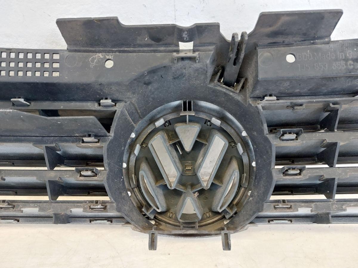 VW Bora 1J K&uuml;hlergrill Grill Frontgrill mit Logo LA7W Reflexsilber Metallic