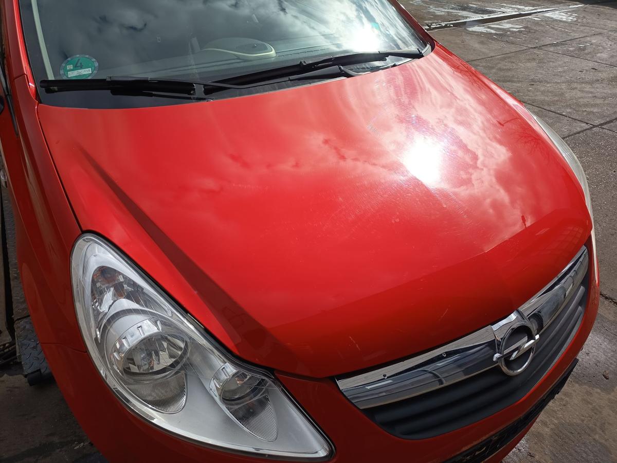 Opel Corsa D original Motorhaube Deckel vorne Z547 Magmarot Baujahr 2009