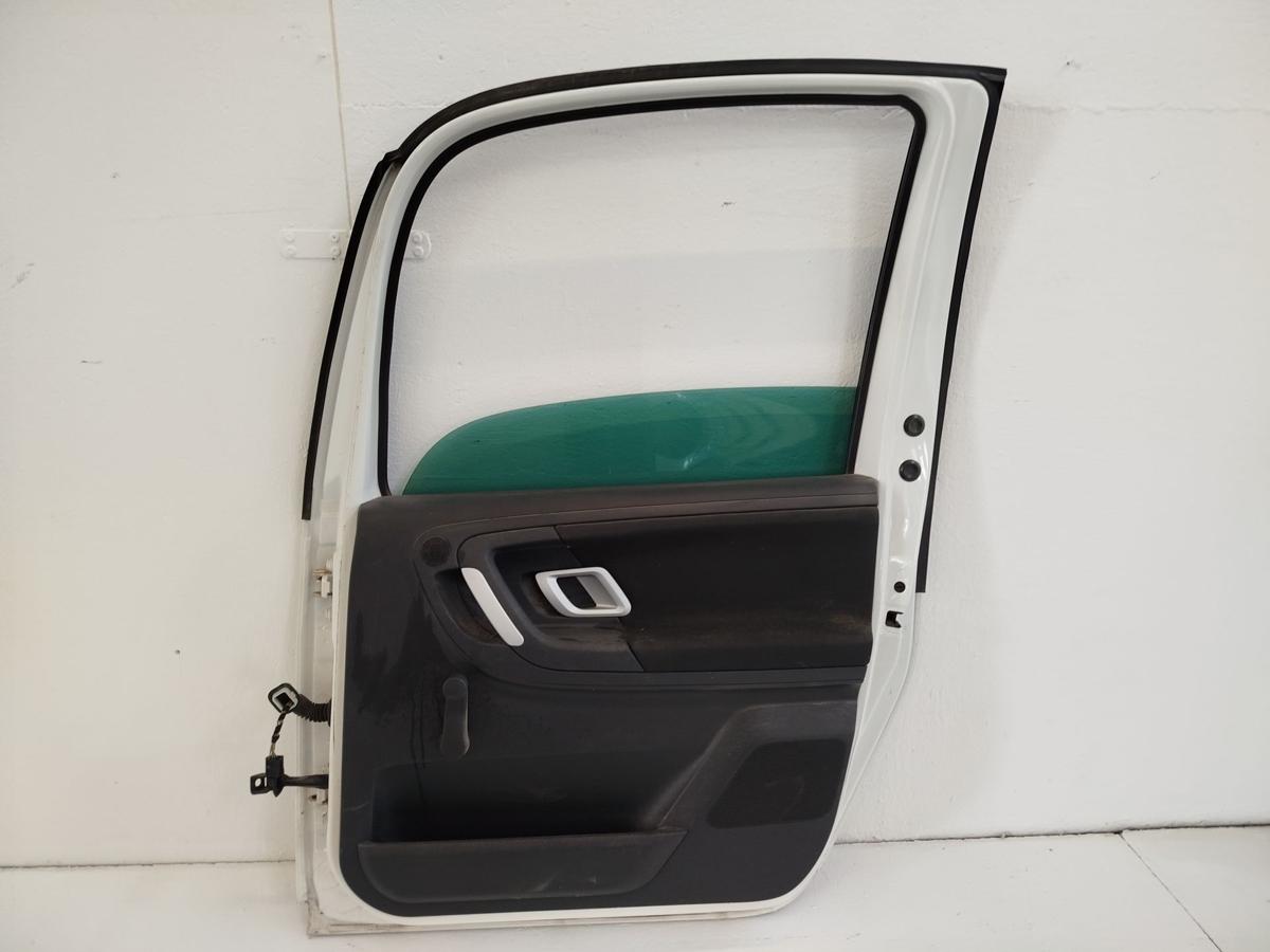 Skoda Roomster Scout 5J Tür hinten rechts Fondtür Autotür LF9E candyweiss Rohbau