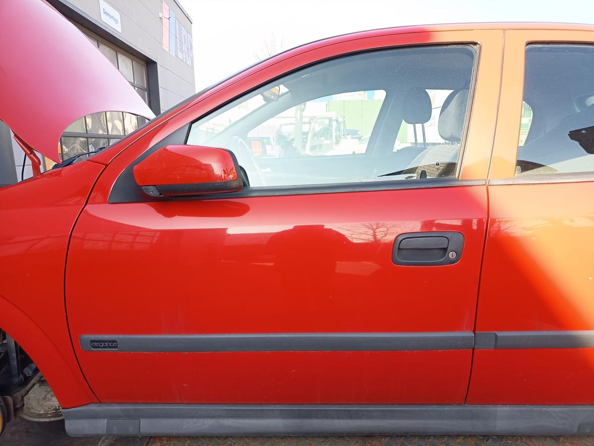 Opel Astra G 5 T&uuml;rer original T&uuml;r vorne links Y547 Magmarot Baujahr 1998