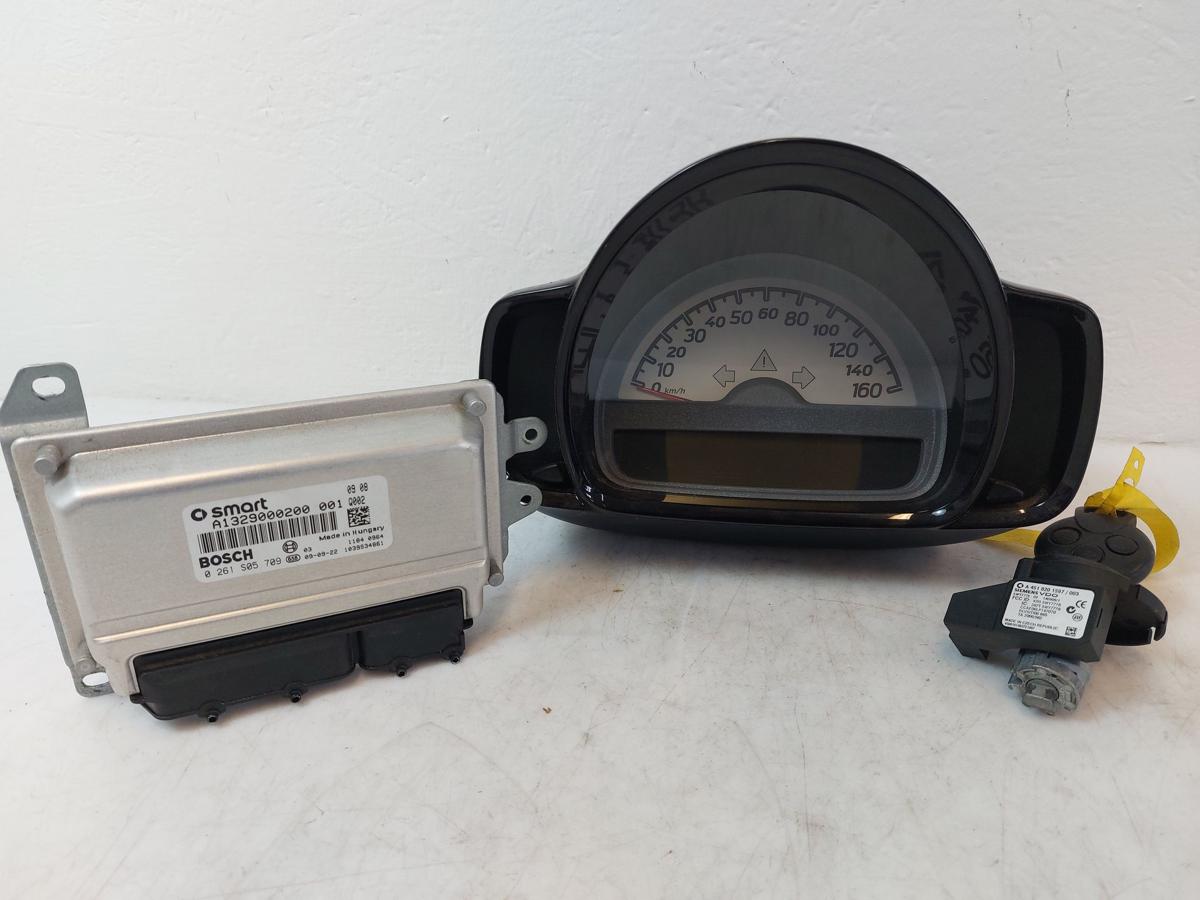 Smart 451 fortwo Kombiinstrument Tacho Motorsteuergerät Technikpaket Schlüssel