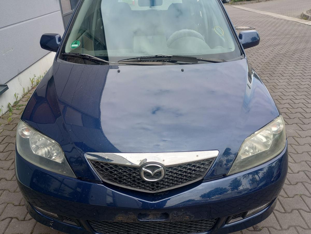 Mazda 2 DY orig Motorhaube Klappe Front 27R Ozeanblau Bj 2004