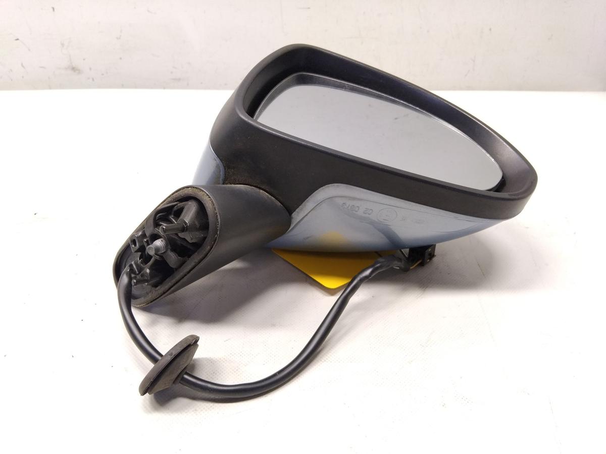 Opel Corsa D orig Au&szlig;enspiegel rechts elektrisch unbeheizt 3polig BJ2008 Z21C Aeroblaumetallic