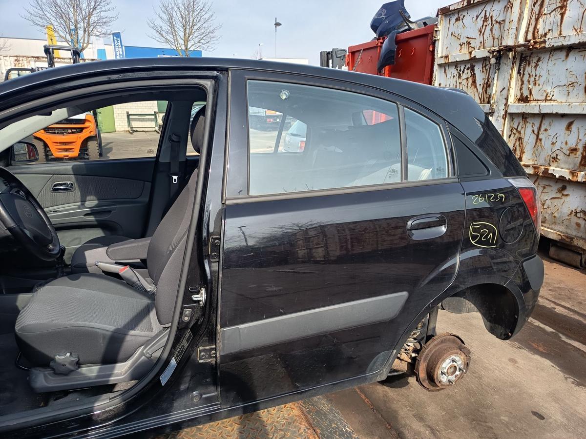 Kia Rio II 5t&uuml;rer original T&uuml;r hinten links Fond Midnight Black Bj 2009