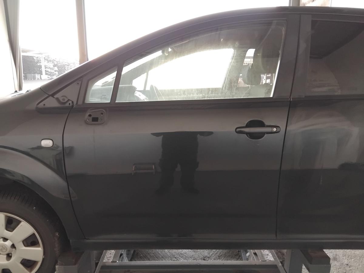 Toyota Corolla Verso II AUR10 Tür vorn links Fahrertür BJ2006 209 night sky black perleffekt