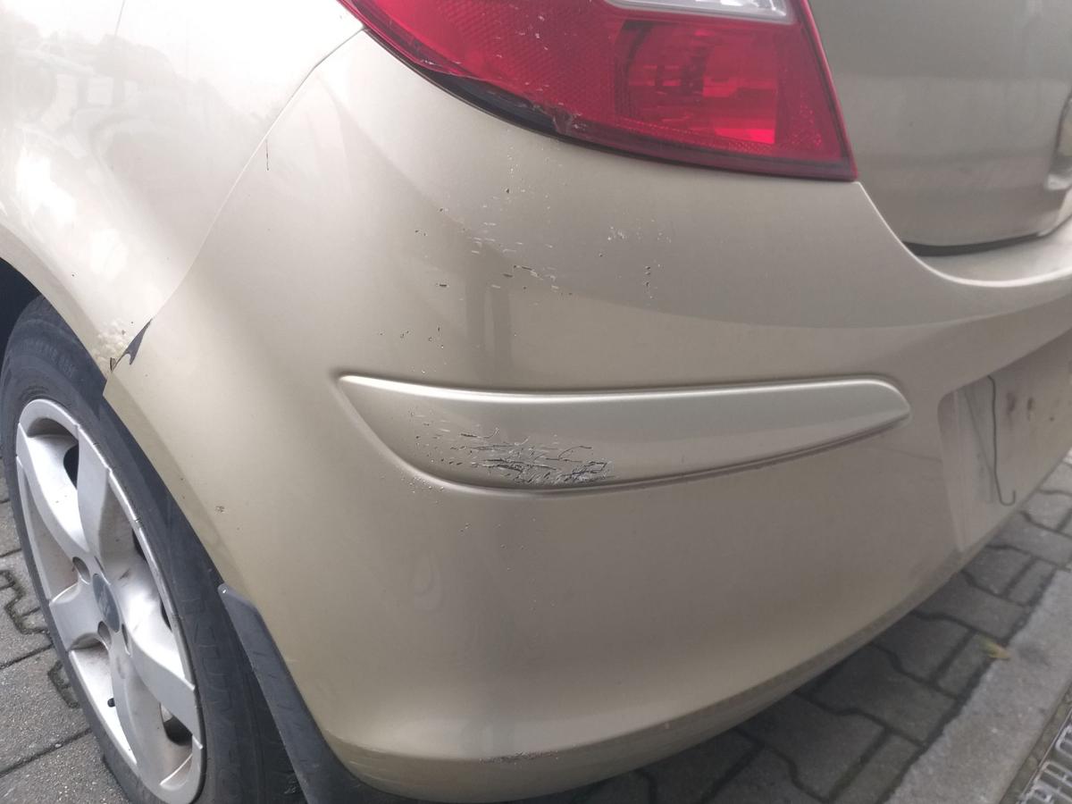 Opel Corsa D original Stoßstange Stossfänger hinten Champagnersilber Z40M 5-Türer Bj.2007