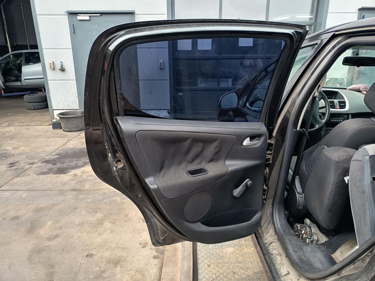 Peugeot 207 original Tür hinten links Fond EXL Obsidianschwarz Bj 2008