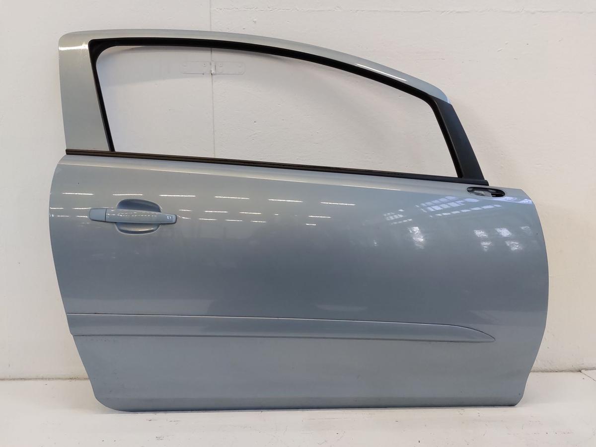 Opel Corsa D Tür vorn rechts Beifahrertür im Rohbau 3 türer Z21C Aeroblau