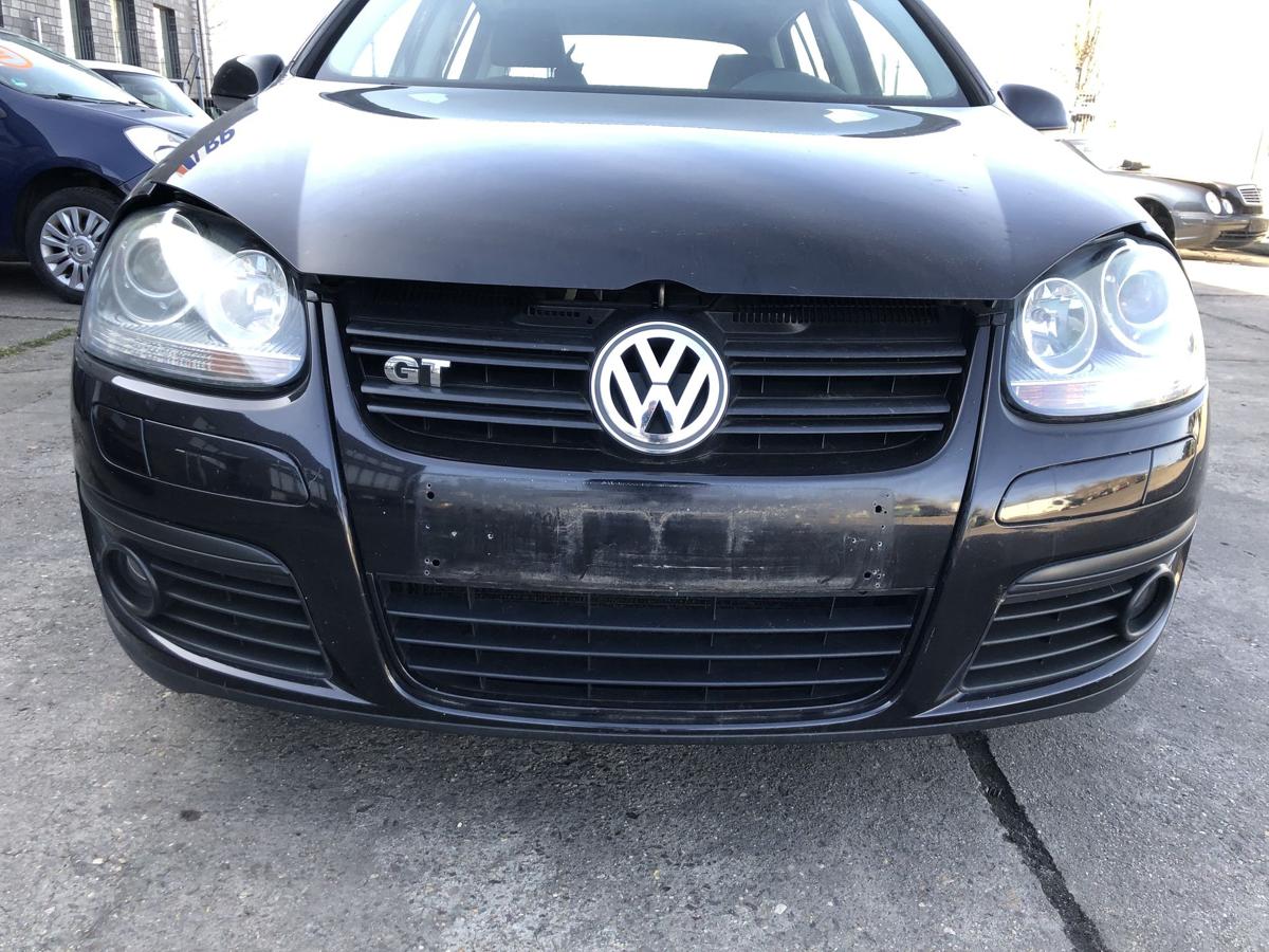 VW Golf 5 1K GT Sto&szlig;f&auml;nger vorn mit Frontgrill Grill Frontsch&uuml;rze LC9Z schwarz