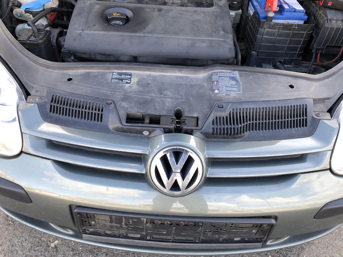 VW Golf 5 V 1K K&uuml;hlergrill Frontgrill Grill mit Logo LA6Q Sagegreen