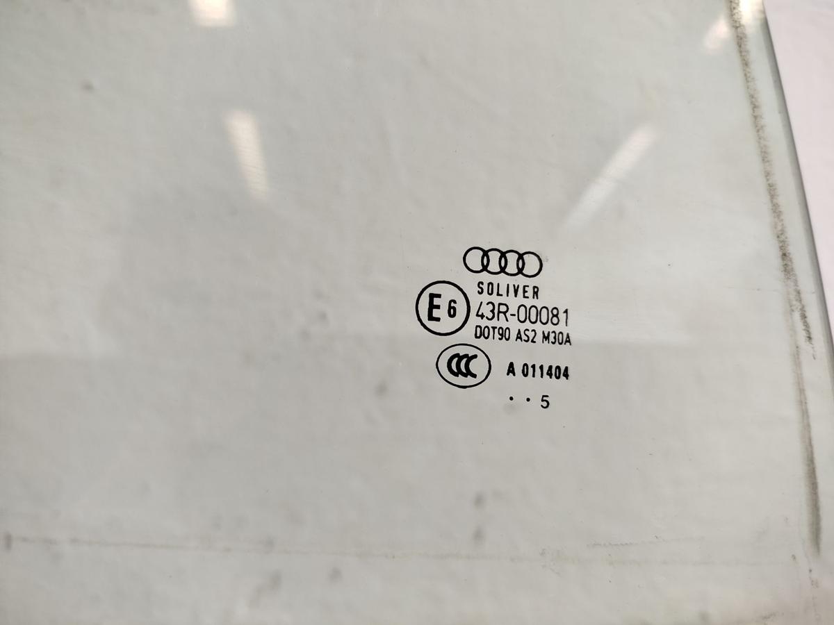 Audi A6 4F Limousine T&uuml;rscheibe Kurbelscheibe Scheibe hinten rechts gr&uuml;n get&ouml;nt