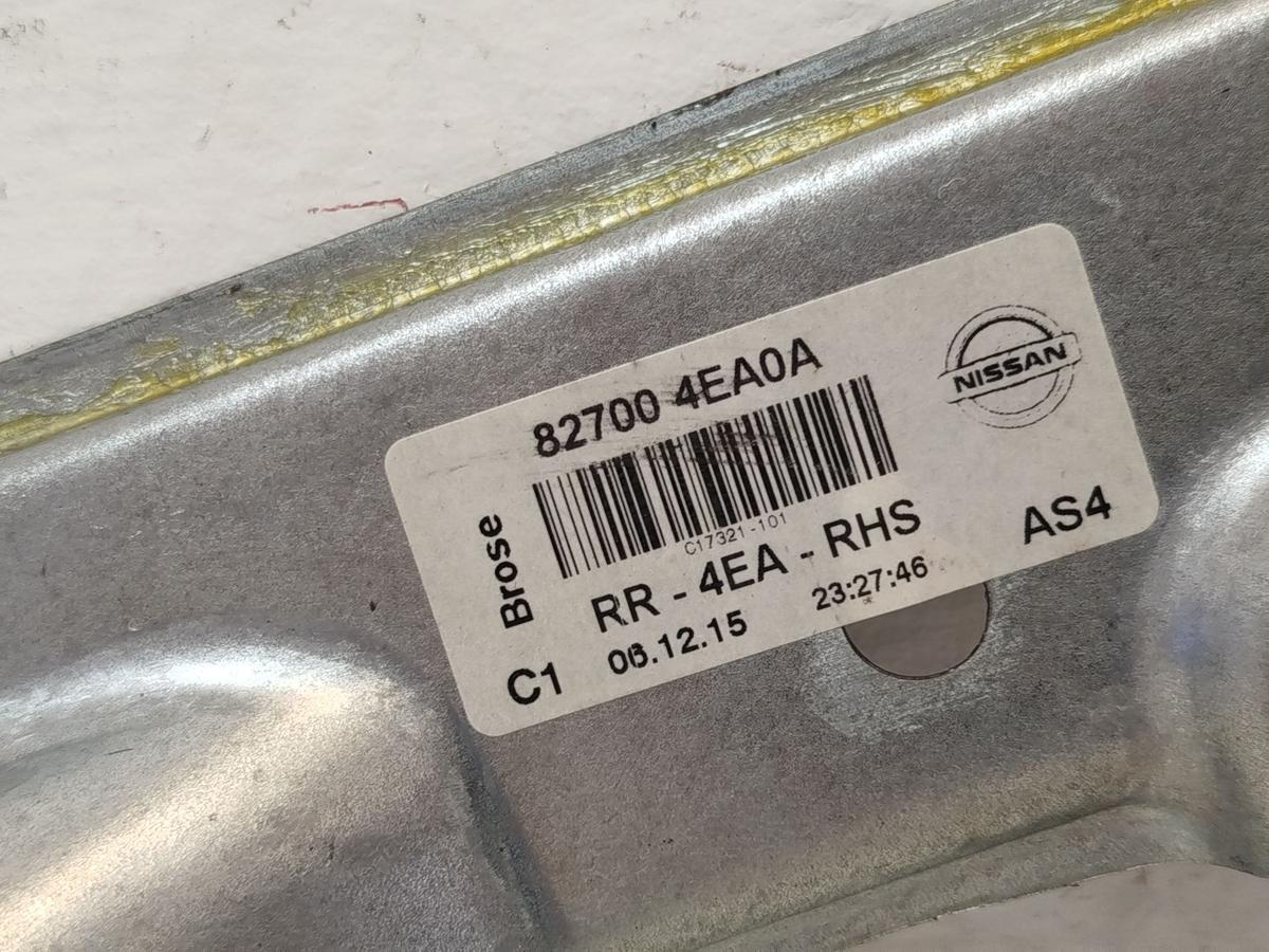 Nissan Qashqai J11 Fensterheber hinten rechts elektrisch Motor und Mechanik