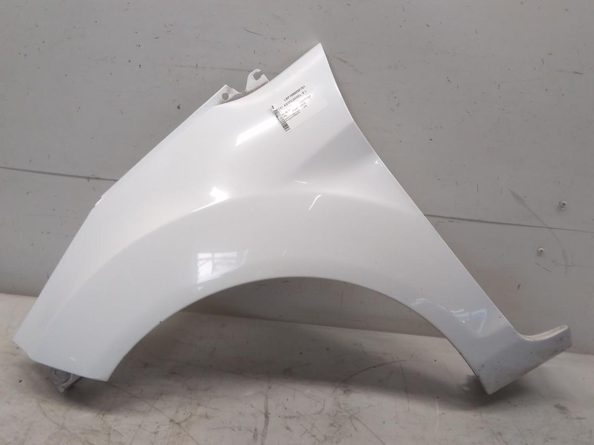 Ford Fiesta JA8 original Kotfl&uuml;gel vorn links H9 Frost Wei&szlig; BJ2010