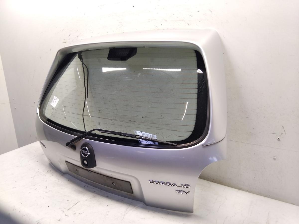 Opel Corsa B original Heckklappe Z147 Starsilber mit Heckscheibe 3t&uuml;rig BJ1998