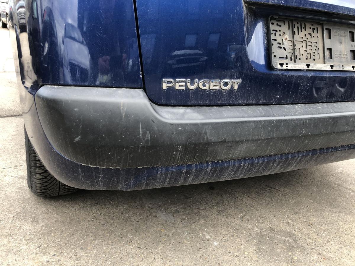 Peugeot 207SW Sto&szlig;f&auml;nger hinten Sto&szlig;stange Hecksch&uuml;rze Hecksto&szlig;stange KPL blau