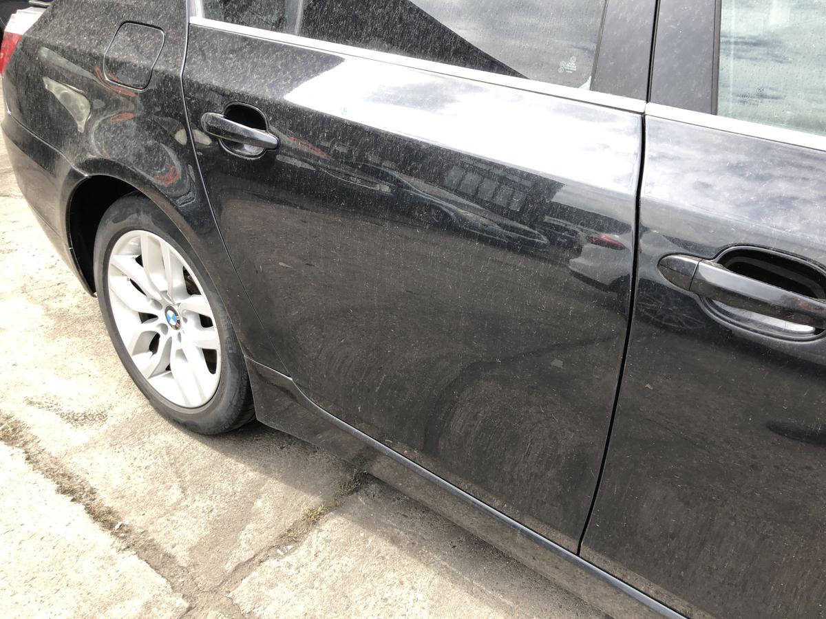 BMW 5er E60 LCI T&uuml;r hinten rechts Fondt&uuml;r im Rohbau 475 Blacksaphire Metallic