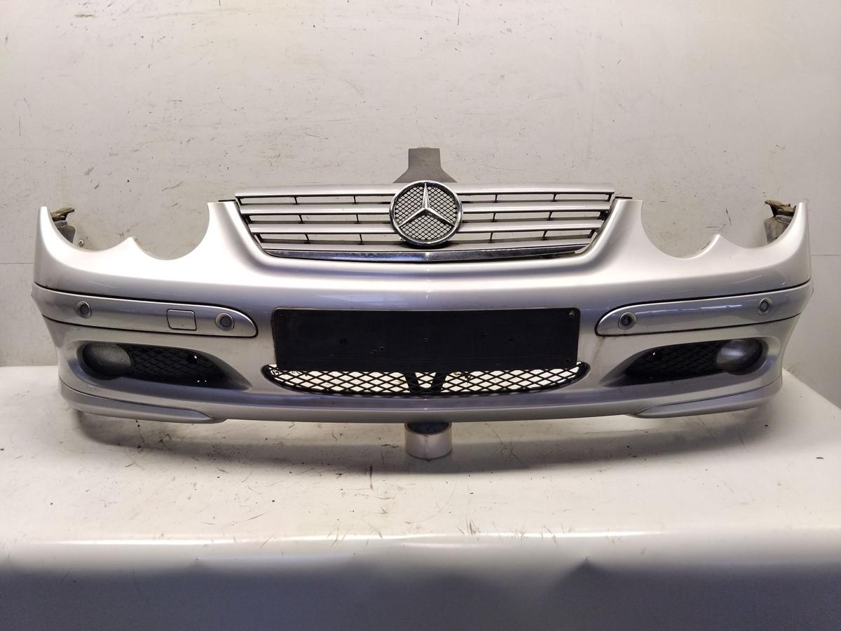Mercedes Benz C203 Sportcoupe original Sto&szlig;f&auml;nger Sto&szlig;stange vorn PDC BJ2003 744 brillantsilber