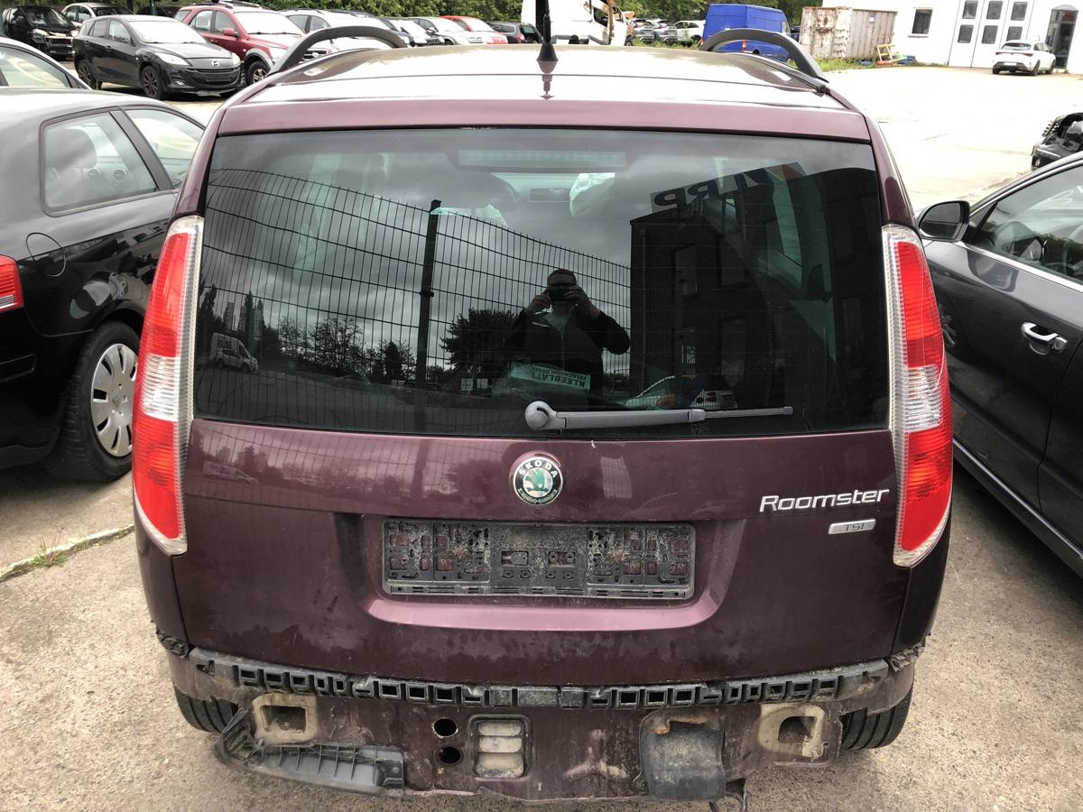 Skoda Roomster 5J Heckklappe mit Heckscheibe im Rohbau ROST LF3X Rosso Brunello