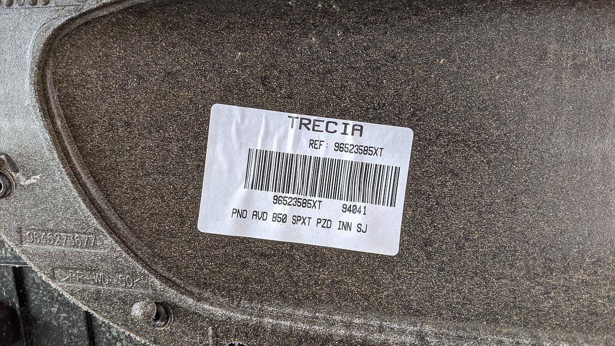 Citroen C4 Coupe T&uuml;rverkleidung T&uuml;rpappe vorn rechts Stoff 96523585XT