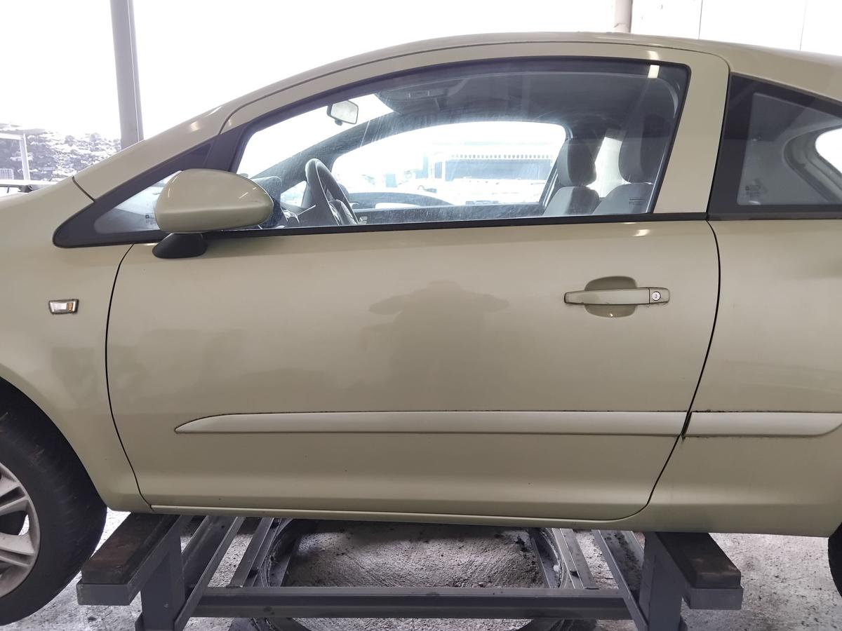 Opel Corsa D T&uuml;r vorn links Fahrert&uuml;r 3-t&uuml;rig Z30E Green Tea Metallic BJ2006