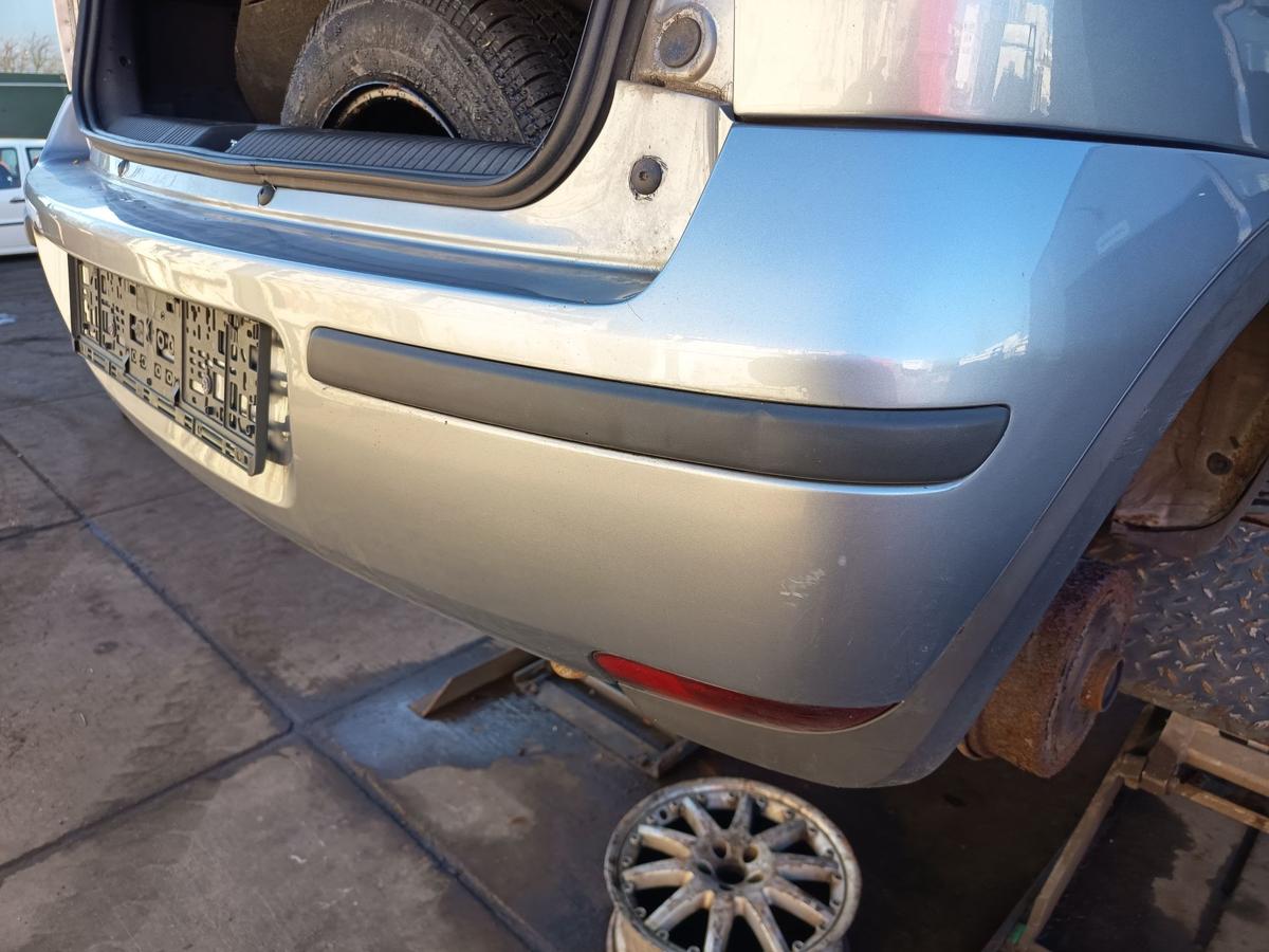 Opel Corsa C original Sto&szlig;stange F&auml;nger hinten Heck Z163 Lichtsilber Bj 2004