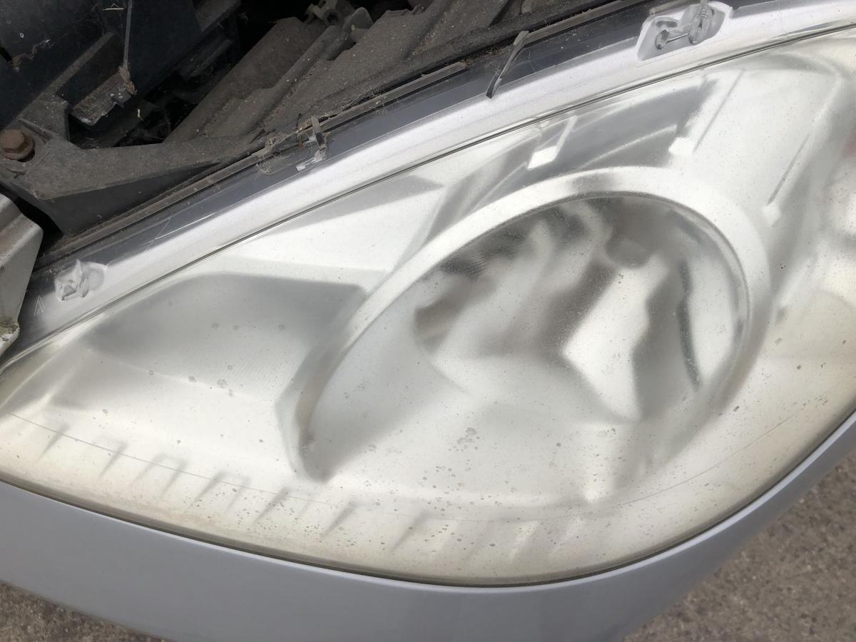 Mercedes A-Klasse W169 Scheinwerfer links Hauptscheinwerfer Halogen Mopf Tr&uuml;b