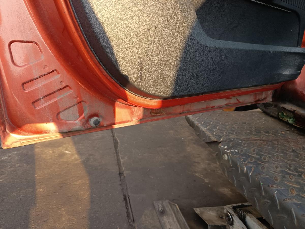 Skoda Fabia II 5J original T&uuml;r vorne links LF3H Orange Baujahr 2007