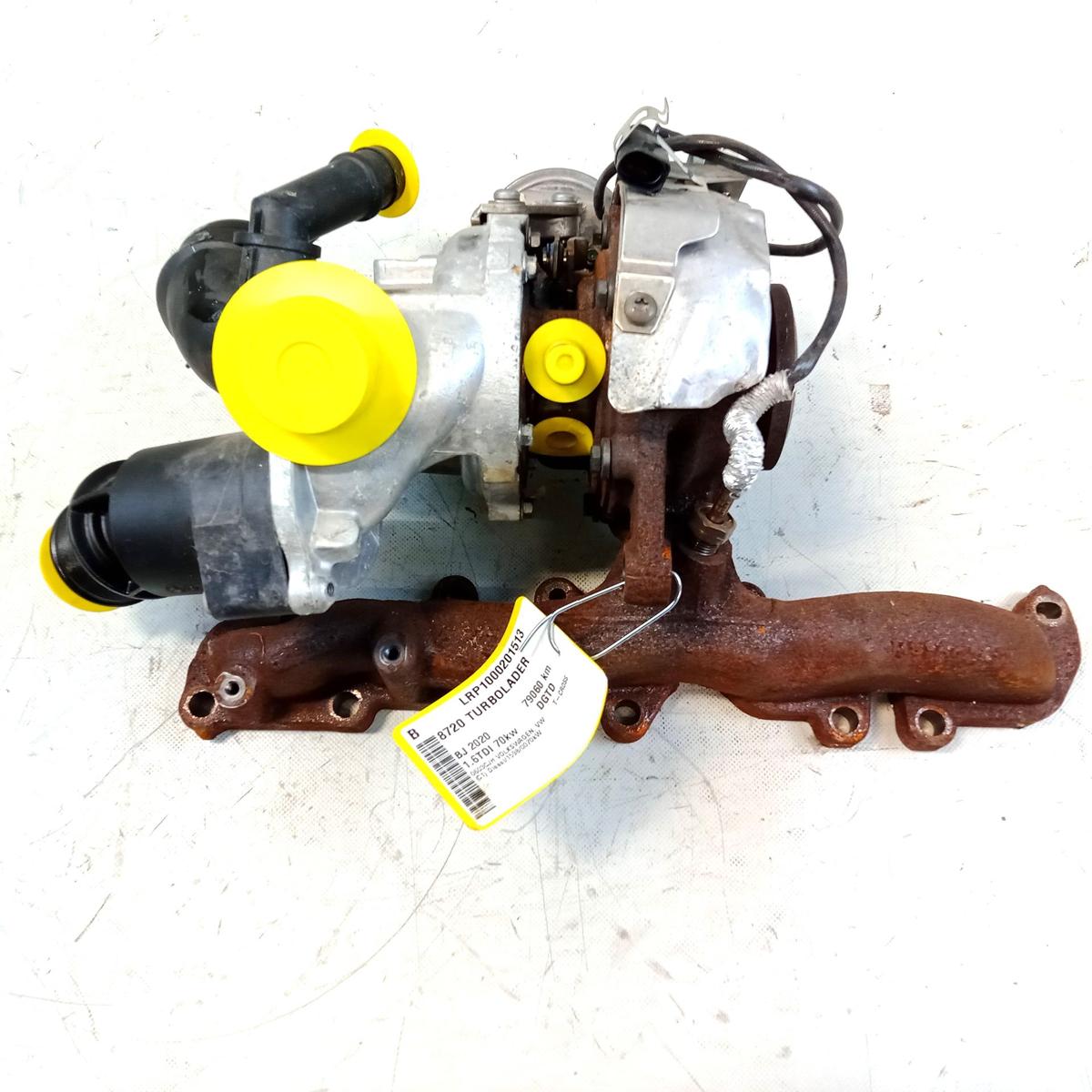 VW T-Cross 1C original Turbolader 04L253020S 1.6TDI 70kw DGTD GTD 1244 VZ Bj.2020